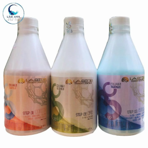 Bộ Labios 3C Collagen Treatment Step Phục Hồi Hư Tổn Chuyên Sâu Cho Tóc Bóng Mềm Mượt 123 - 600ml x 3