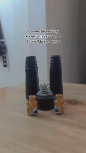 HEMAT!! 1 SET KONEKTOR MESIN LAS SOCKET KABEL TRAVOLAS SET FAMELE-MALE 10-25MM