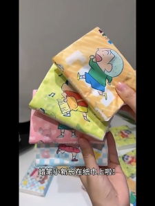 กระดาษทิช ลายการ์ตูน ชู่ป๊อปอัพ กระดาษทิชชู่ Crayon Shin-chan กระดาษทิชชู่ กระดาษชำระ เนื้อเนียน นุ่ม น่าสัมผัส อ่อนโยนต่อผิว หนา 5 ชั้น 120แผ่น (10ห่อ/20ห่อ)