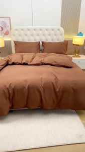 4 in 1 Bedding Sets Canadian Cotton Bed Sheet Comforter Cover 2 Pcs Pillowcase Fully Garterized Bed Cover