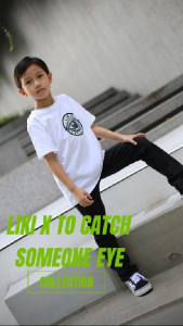 เสื้อยืดเด็ก รุ่น LIKI X TO CATCH SOMEONE EYE