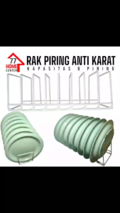 RAK PIRING Dapur Anti Karat Tebal Minimalis Pengeringan Piring 3 Lapis