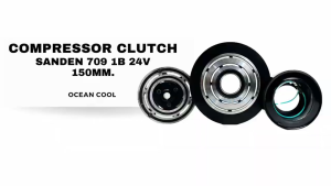 คลัชคอมแอร์ ซันเด้น 709 เดี่ยวร่องB แกนเฟือง 24 โวลต์ MGC0182 COMPRESSOR CLUTCH SANDEN 709 1B 24V 150mm ครัชคอมแอร์ หน้าครัชคอมแอร์