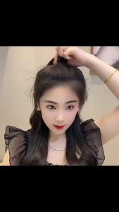 Jepit Rambut Korea Pita untuk Cepol Sanggul Simple Style Elegant Bowknot Lazy Bun Hair Pin HFS006