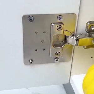 Local Stock-Stainless Steel Cabinet Door Hinges Plate Repair Plate with Screws
