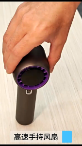 Portable Handheld Turbo Fan 199 Speed Fan Adjustable Jet Fan Air Conditioner Refrigeration Mini Fan LED Display