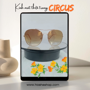 MK-007 Kính mát thời trang nữ Circus khói nâu