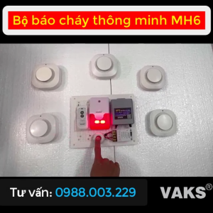 Bộ báo cháy không dây thông minh - MH6-tích hợp 5 đầu báo khói