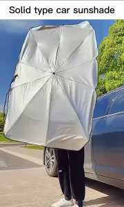 Car Sun Shade Windshield Cover Foldable Car Umbrella UV Rays and Heat Sun Visor Protect Car Parasol P2517
