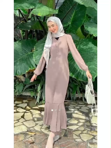 Ayesha Dress Korean Style | Gamis Crinkle Wanita Coquette Duyung