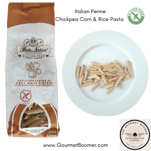 Premium Italian Penne Gluten-Free Chickpea Corn Rice Pasta 250g - Vegan Single Pack