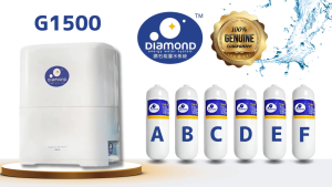 DIAMOND Model G1500 Genuine Replacement Water Filter Cartridge - NSF Certified Multi-Stage Purification