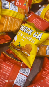 Bịch 60 Gói Snack Cá Viên Chiên (Gói 12g) Siêu Hấp Dẫn Vị Ngon Tuổi Thơ - Snack Ăn Vặt