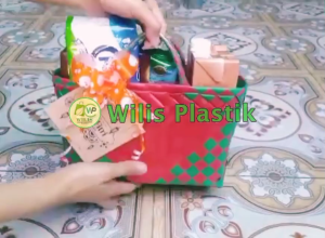 TAS Anyaman Plastik Souvenir murah untuk BERKATAN HAMPERS Parcel Hantaran Sembako Wadah Thinwall