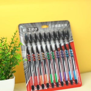 Sikat Gigi Bulu Halus Isi 10 Pcs – Gagang Ergonomis Anti Slip Warna Menarik & Nyaman Dipakai