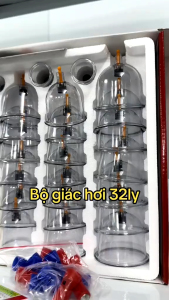 Bộ Giác Hơi Chân Không 32 Ly | Bộ Giác Hơi Không Lửa 32 Cốc