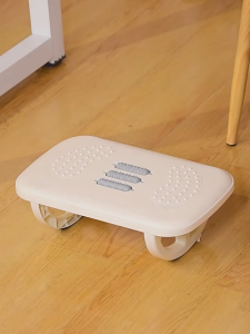 Footrest Bangku Kaki Ergonomis Anti Slip Bangku Pijakan Kaki Kantor Dengan Rol Pijat