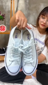 GOLDCITY รองเท้าผ้าใบ รุ่น 1207 รองเท้าผ้าใบ พิเศษ 35-47 เหมาะสำหรับทุกเพศ 279