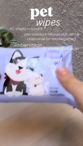 Petluv Pet Wipes / Pet Wet Wipes / Tissue Basah Anjing Kucing