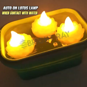 12PCS MAGIC LED Lotus Lamp Auto On When Float To The Water Lampu Terapung Lampu Kolam Lampu Malam Night Lamp Waterproof