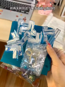 🇹🇭🍾ขวดไวน์ ลูกบาศก์รูบิค ไฟกลางคืน โคมไฟ LED 3D สร้างสรรค์ เครื่องประดับ สําหรับวันเกิด DIY แฮนด์เมด ของขวัญสร้างสรรค์ L08