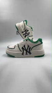 รองเท้าผ้าใบ MLB Chunky liner NY สีขาวเขียว พร้อมส่ง