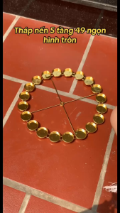 Tháp Nến 5 Tầng 49 Ngọn Hình Tròn