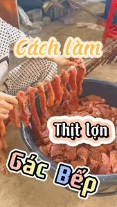 THỊT LỢN ĐEN GÁC BẾP TÂY BẮC 500GR THỊT LỢN MÁN GÁC BẾP ĐẶC SẢN HÀ GIANG TẶNG CHẨM CHÉO