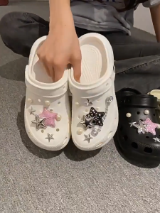 UoMeAi Sandal Baim Wanita untuk Dewasa Wedge FUJI Frog Sandal Kenakan aksesoris kartun