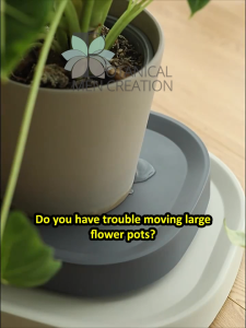 Potted Flower Pallet Movable Large Loading Capacity Planter Moving Tray with Wheels Roller Casters Wheeled Heavy T2002