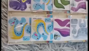 3D Dinosaur Paper Puzzle for kids / 20 different design per pad