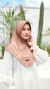 BISA COD - Hamidah Bergo Sport Jersey Premium Hijab Instan Kerudung Olah Raga Jilbab Grosir Instant