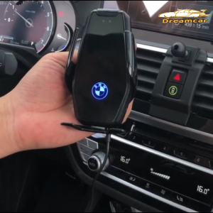 BMW Xe hơi QC3.0 Cảm biến thông minh Điện thoại xe hơi Bộ sạc không dây 30W Sạc nhanh Giá đỡ điện thoại trên ô tô tự động cho iPhone và tất cả các thiết bị Android hỗ trợ Qi