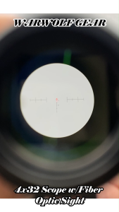 Outdoor sports toys competitive games Gear 4x32 Scope w-Fiber Optic Sight WARWOLFGEAR