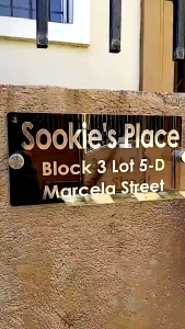 Double Plate Modern House Address Signage Door Home Number Street Top Acrylic