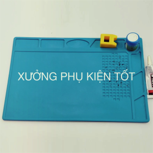 Tấm lót sửa chữa điện thoại đồng hồ máy tính chịu nhiệt cao - Thảm silicone tablet đa năng lót sửa chữa thiết bị điện tử