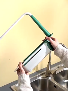 Telescopic Sink Organizer Rack Sponge Holder Expandable Hanging Kitchen Sink Drain Rack