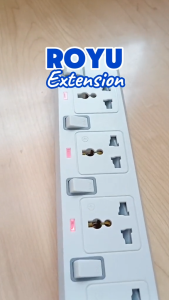 ROYU 2 Gang / 4 Gang /5 Gang / 6 Gang Power Universal Extension Cord with Switches
