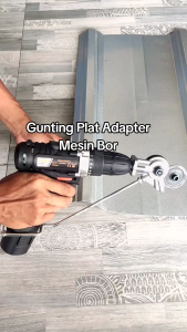 ATU|MK030 - Adaptor Bor Pemotong Seng Alat Pemotong Lembaran Logam Alat Pemotong Belah Plat Besi Adaptasi dengan Mesin bor baterai