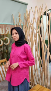 Nelka linen Shirt / Kemeja Atasan Wanita Terbaru Kekinian