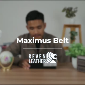 Ikat Pinggang Pria Kulit Model Rel Gesper Cowok Reven Leather Maximus Belt