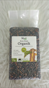 Beras Organik HITAM 1KG - Beras Sehat untuk MPASI / Diabetes / Diet Rendah Gula Kalori by MenuPangan