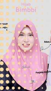Bimbi Kerudung Bergo Dewasa Size M /HIJAB SPORT/ Olah Raga/bergo Instan Oval Muslim