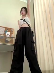 Kiya Cargo Pants - Celana Cargo Wanita Highwaist Loose Korean Style Jumbo Tebal Terbaru Kekinian