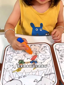 Đồ Chơi Cuốn Sổ Ma Thuật 2 Trong 1 Kết Hợp Vẽ Tranh Nước Và Bóc Dán Thông Minh cho bé-Tiệm Nhà Sóc 2023