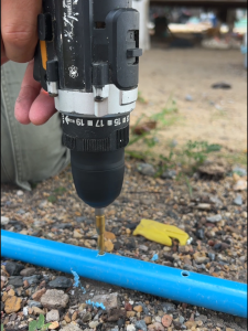 ข้อต่อเกลียวต่อท่อพีวีซีเข้าหัวพ่นหมอกโดยตรง ขนาด 6 มม.