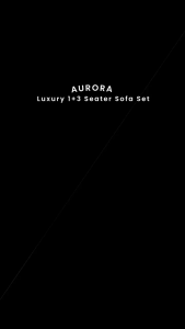 [FREE INSTALLATION] BETTY FURNITURE AURORA Luxury 1+3 Seater Sofa Set / Fabric Upholstery / Modern Classic Sofa Set