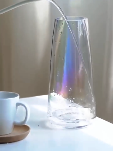 Ins Wind Internet Celebrity Simple Transparent Aurora Illusion Glass Vase
