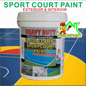 ( 5L ) HEAVY DUTY ( SPORT COURT PAINT ) CEMENT FLOOR COATING / EXTERIOR & INTERIOR / BASKETBALL