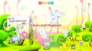 MUMUM 儿童N95医用外科口罩/ 3d立体一次性医疗专用四层医用级 宝宝/学生/小孩 独立包装【0-3/4-12岁】